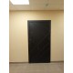 Дверь Termo Door Стоун Black Зеркало Триумф Белый софт