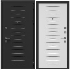 Входная дверь Zelar Гранд 2 Черный софт/Белый софт
