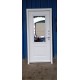 Входная дверь Термо Аляска 3К с окном RAL 8019/Белая эмаль