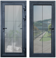 Алюминиевая с терморазрывом RAL 7024