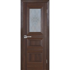 PSВ-29 Baguette , дуб Оксфорд темный 700*2000 Белый сатинат, художественное