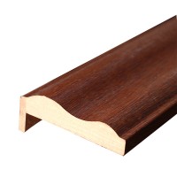 Наличник фигурный МДФ экошпон, дуб медовый 75*16*2150, телескоп