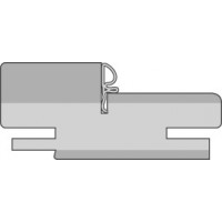 Коробка Ral1013, Слоновая кость, сэндвич, телескоп. прямая 75*33*2100 с уплотнителем/ четверть 40мм