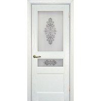 Вайт 02 Ясень айсберг, ст.шелкография белое 800*2000