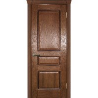 Фрейм 03 Дуб, багет тиснение патина шоколад, глухое 800*2000