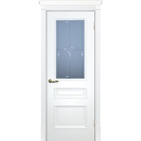 Smalta-06 ДО 800*2000 Ral9003 Белый, ст.матовое с гравировкой Л