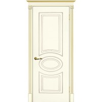 Smalta-03 ДГ 800*2000 Ral1013 Слоновая кость, патина золото ИД