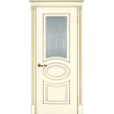 Smalta-03 ДО900*2000 Ral1013 Слоновая кость, патина золото, глубокий пескоструй ИД