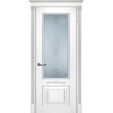 Smalta-04 ДО 900*2000 Ral9003 Белый, патина серебро, сатинат УФ печать ИД