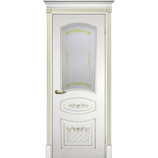 Smalta-05 ДО 900*2000 Ral9003 Белый, патина золото, шелкотрафаретная печать ИД