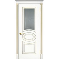 Smalta-03 ДО 600*2000 Ral9003 Белый, патина золото, глубокий пескоструй ИД