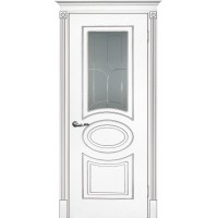 Smalta-03 ДО 600*2000 Ral9003 Белый, патина серебро, глубокий пескоструй ИД
