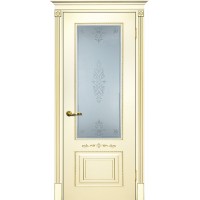 Smalta-04 ДО900*2000 Ral1013 Слоновая кость, патина золото, пескоструй ИД