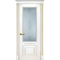 Smalta-04 ДО 600*2000 Ral9003 Белый, патина золото, пескоструй ИД