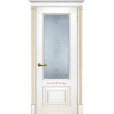 Smalta-04 ДО 600*2000 Ral9003 Белый, патина золото, пескоструй ИД