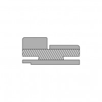 Коробка прямая сендвич nanoflex, фреско антико 74*33*2070, телескоп с уплотнителем