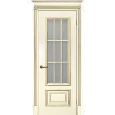 Smalta-08 ДО 600*2000 Ral1013 Слоновая кость, патина золото, пескоструй ИД