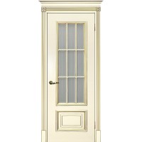 Smalta-08 ДО 800*2000 Ral1013 Слоновая кость, патина золото, пескоструй ИД