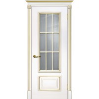 Smalta-08 ДО900*2000 Ral9003 Белый, патина золото, пескоструй ИД