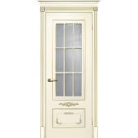 Smalta-09 ДО900*2000 Ral1013 Слоновая кость, патина золото, пескоструй ИД
