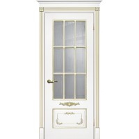 Smalta-09 ДО 700*2000 Ral9003 Белый, патина золото, пескоструй ИД