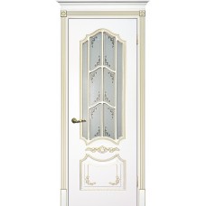 Smalta-10 ДО 900*2000 Ral9003 Белый, патина золото, шелкотрафаретная печать ИД