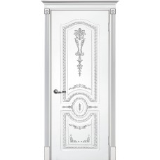 Smalta-11 ДГ 800*2000 Ral9003 Белый, патина серебро ИД