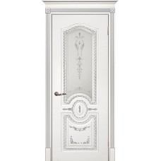 Smalta-11 ДО900*2000 Ral9003 Белый, патина серебро, шелкотрафаретная печать ИД