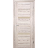 PSK-2 nanotex, ривьера крен-экрю 800*2000 стекло кремовый лакобель