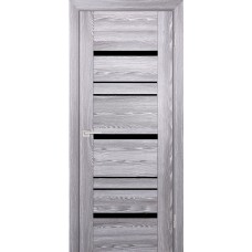 PSK-3 nanotex, ривьера грей 600*1900 стекло Черный лакобель