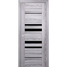 PSK-4 nanotex, ривьера грей 900*2000 стекло Черный лакобель