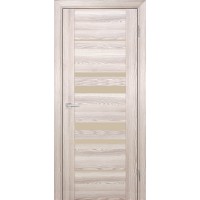 PSK-4 nanotex, ривьера крен-экрю 900*2000 стекло Кремовый лакобель