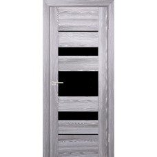 PSK-5 nanotex, ривьера грей 900*2000 стекло Черный лакобель