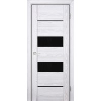 PSK-6 nanotex, ривьера айс 700*2000 стекло Черный лакобель