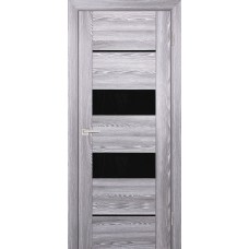 PSK-6 nanotex, ривьера грей 600*2000 стекло Черный лакобель