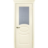 Smalta-12 ДО 900*2000 Ral1013 Слоновая кость, ст.матовое с гравировкой Л