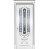 Smalta-13 ДО 700*2000 Ral9003 Белый, патина серебро, шелкотрафаретная печать ИД