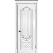 Smalta-13 ДГ 700*2000 Ral9003 Белый, патина серебро ИД