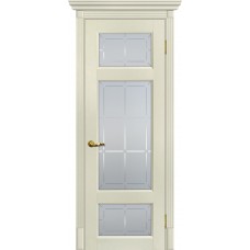 Тоскана-3 nanotex ваниль ДО2000х800 стекло с художественным рисунком Решетка