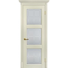 Тоскана-4 nanotex ваниль ДО2000х700 стекло с художественным рисунком Решетка