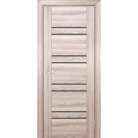 PSK-1 nanotex, ривьера крен-экрю 800*2000 стекло серый лакобель