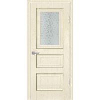 PSB-29 Baguette PVC ваниль ДО200х90,стекло с художественным рисунком