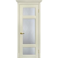 Тоскана-3 nanotex ваниль ДО 2000х800 стекло сатинат, контурный полимер рисунок Ромб