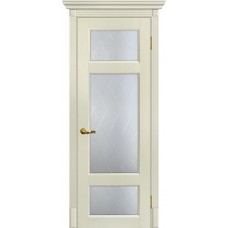 Тоскана-3 nanotex ваниль ДО 2000х900 стекло сатинат, контурный полимер рисунок Ромб