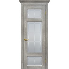 Тоскана-3 nanotex чиаро гриджио ДО2000х700 стекло с художественным рисунком Решетка