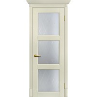 Тоскана-4 nanotex ваниль ДО 2000х800 стекло сатинат, контурный полимер рисунок Ромб