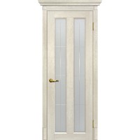 Тоскана-5 nanotex бьянко ДО 2000х700 стекло сатинат, контурный полимер рисунок Решетка