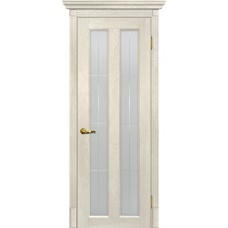 Тоскана-5 nanotex бьянко ДО 2000х700 стекло сатинат, контурный полимер рисунок Решетка