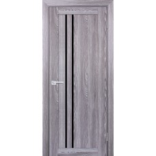 PSK-10 nanotex, ривьера грей ДП2000х900 стекло черный лакобель
