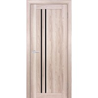 PSK-10 nanotex, ривьера крен-экрю ДП2000х700 стекло черный лакобель